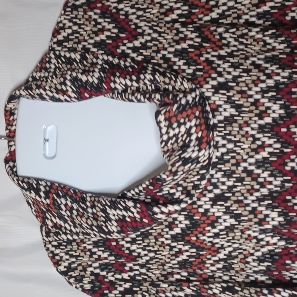 Perceptions Multi-Color Cowl Neck Plus Size Dress… - image 2